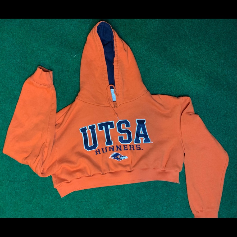 ReWorked UTSA Roadrunners College Crop Hoodie